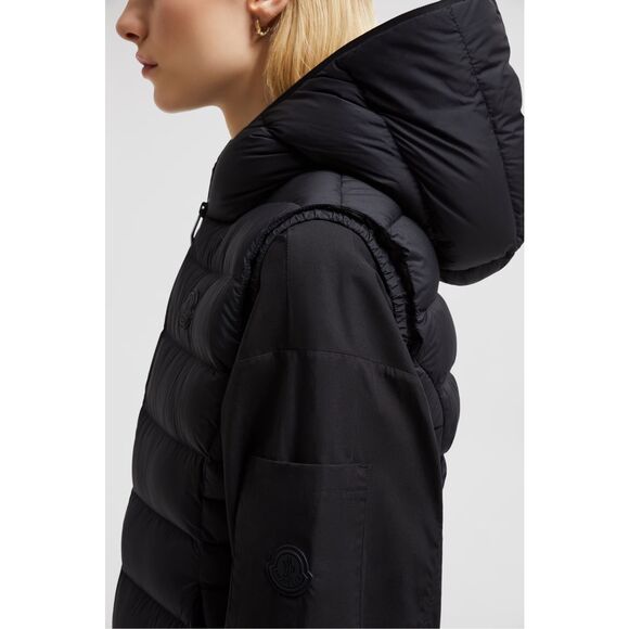 MONCLER BARRAUX HOODED DOWN VEST SIZE 0 / XS $1,800.00 - Picture 4 of 16